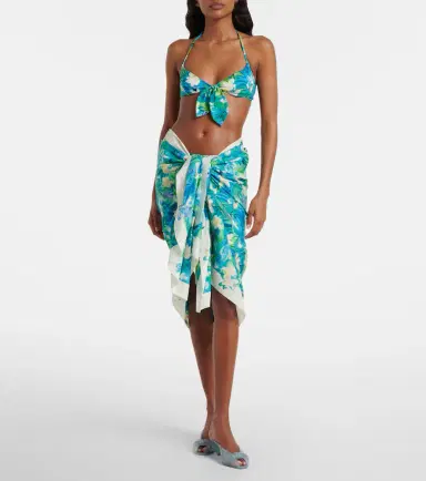 Chloé Chloé Floral cotton beach cover-up | Thumbnail 2