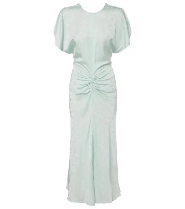 Victoria Beckham Gathered jacquard midi dress