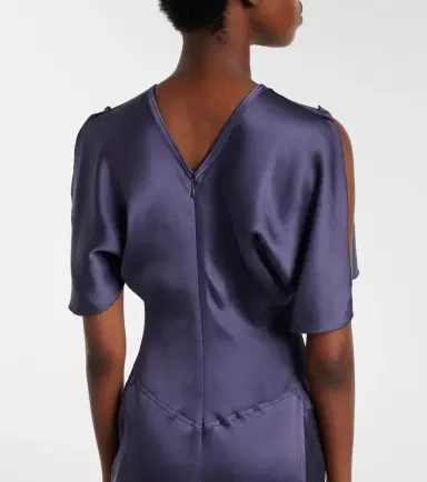 Victoria Beckham Isabella gathered satin gown | Thumbnail 3
