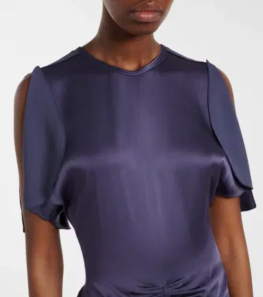 Victoria Beckham Isabella gathered satin gown | Thumbnail 4