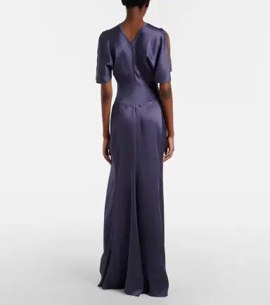 Victoria Beckham Isabella gathered satin gown | Thumbnail 5