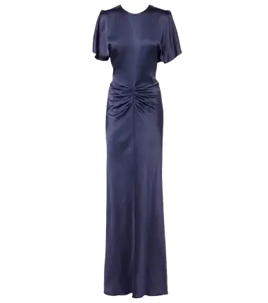 Victoria Beckham Isabella gathered satin gown | Thumbnail 1