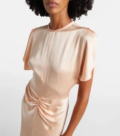 Victoria Beckham Isabella gathered satin gown | Thumbnail 3