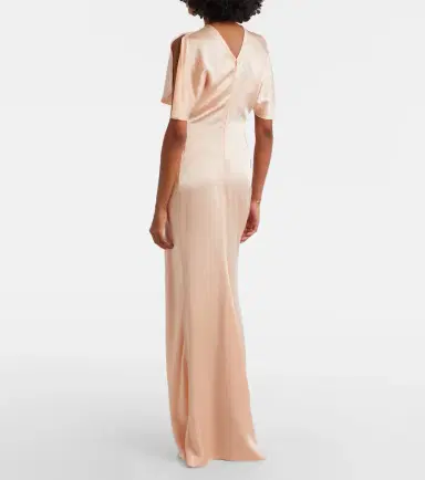 Victoria Beckham Isabella gathered satin gown | Thumbnail 4