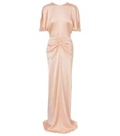 Victoria Beckham Isabella gathered satin gown | Thumbnail 1