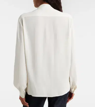 Tory Burch Tie-neck georgette blouse | Thumbnail 4