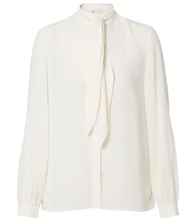 Tie-neck georgette blouse