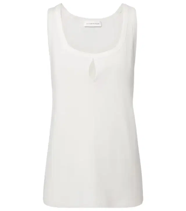 Split cotton and linen tank top