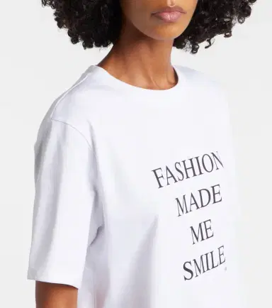 Victoria Beckham Printed cotton jersey T-shirt | Thumbnail 5