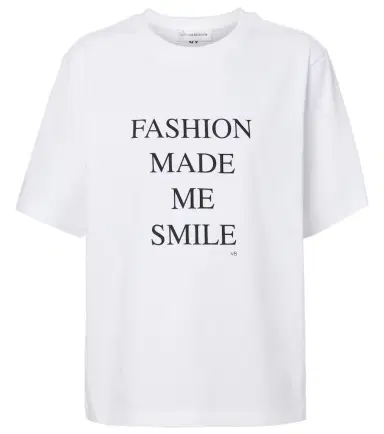Victoria Beckham Printed cotton jersey T-shirt | Thumbnail 1