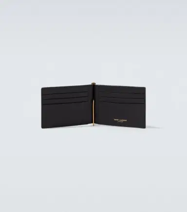 Saint Laurent Tiny Cassandre croc-effect leather wallet | Thumbnail 4