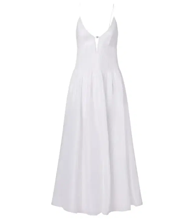 Linen and silk maxi dress
