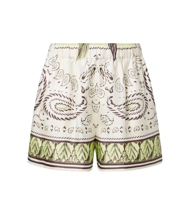 Tory Burch Printed silk shorts