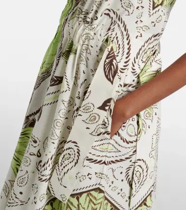 Tory Burch Printed belted cotton-blend maxi dress | Thumbnail 2