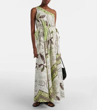 Tory Burch Printed belted cotton-blend maxi dress | Thumbnail 3