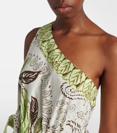 Tory Burch Printed belted cotton-blend maxi dress | Thumbnail 5