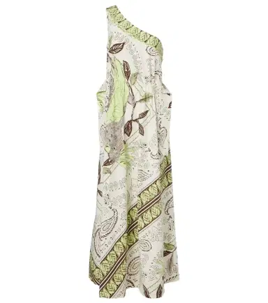 Tory Burch Printed belted cotton-blend maxi dress | Thumbnail 1