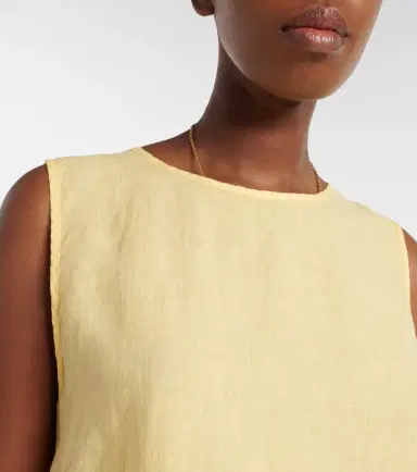 Velvet Maxine linen top | Thumbnail 4
