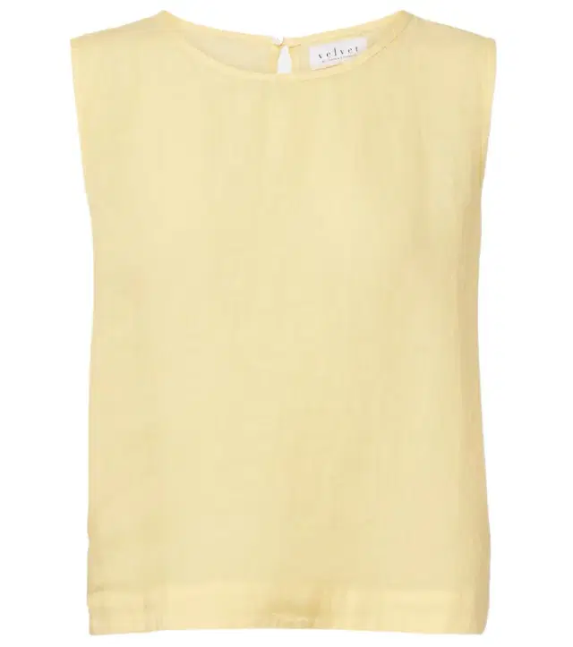Velvet Maxine linen top