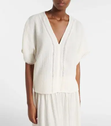 Velvet Verna cotton gauze top | Thumbnail 3