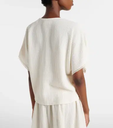 Velvet Verna cotton gauze top | Thumbnail 4