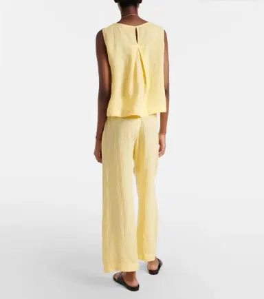Velvet Lola linen wide-leg pants | Thumbnail 3