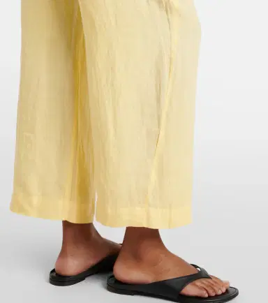 Velvet Lola linen wide-leg pants | Thumbnail 6