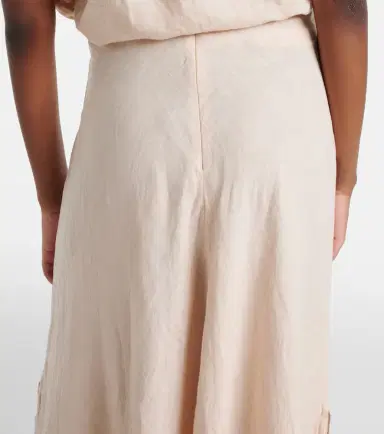 Velvet Malina linen midi skirt | Thumbnail 6