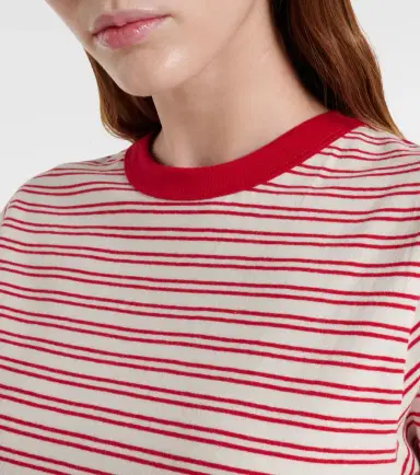 Velvet Foster striped cotton jersey T-shirt | Thumbnail 2