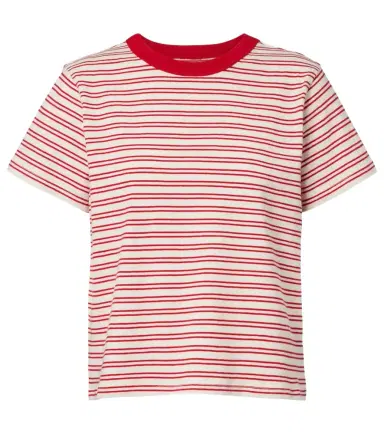 Velvet Foster striped cotton jersey T-shirt | Thumbnail 1
