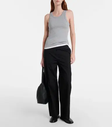 Velvet Orion ribbed-knit tank top | Thumbnail 3