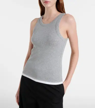Velvet Orion ribbed-knit tank top | Thumbnail 4