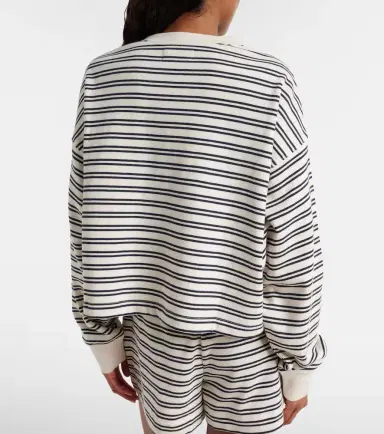 Velvet Isabelle striped cotton jersey sweatshirt | Thumbnail 5