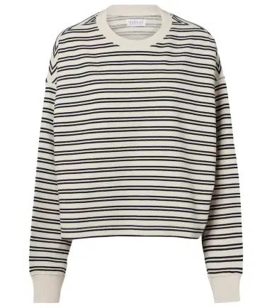 Velvet Isabelle striped cotton jersey sweatshirt | Thumbnail 1
