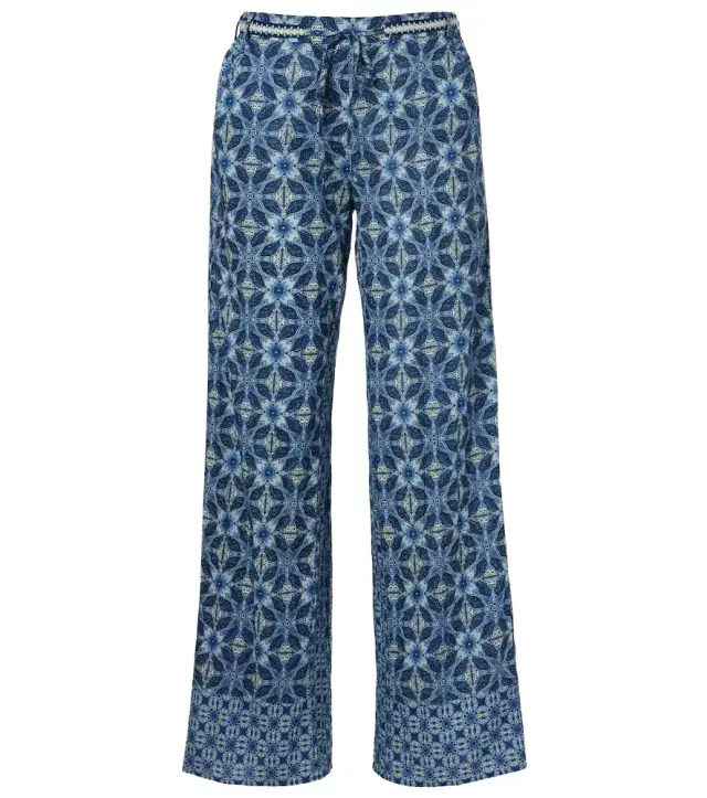 Velvet Kendra printed cotton wide-leg pants