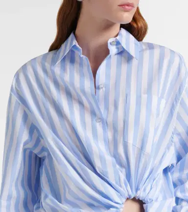 Sportmax Palmizi cutout striped cotton poplin shirt | Thumbnail 3 Sportmax Palmizi cutout striped cotton poplin shirt | Thumbnail 3