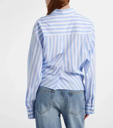 Sportmax Palmizi cutout striped cotton poplin shirt | Thumbnail 4 Sportmax Palmizi cutout striped cotton poplin shirt | Thumbnail 4