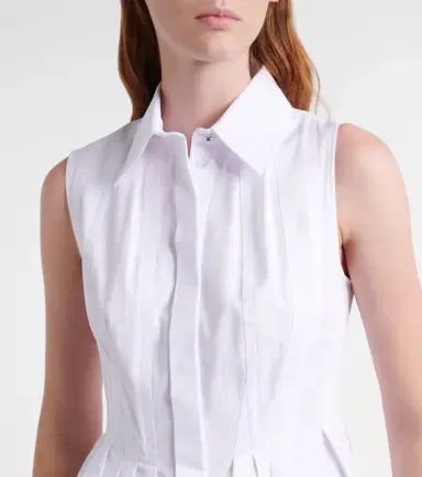 Sportmax Certosa peplum cotton poplin shirt | Thumbnail 5
