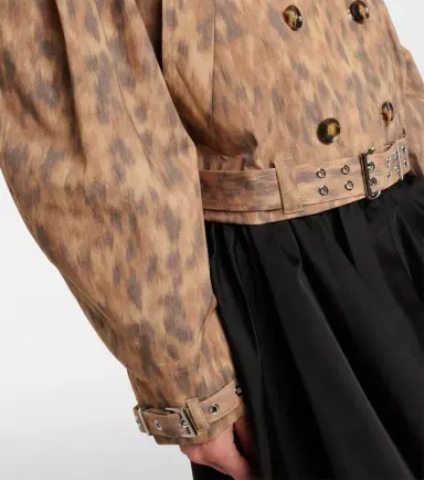 Ganni Printed cotton-blend jacket | Thumbnail 5