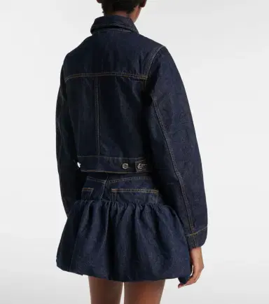Ganni Cropped denim jacket | Thumbnail 6