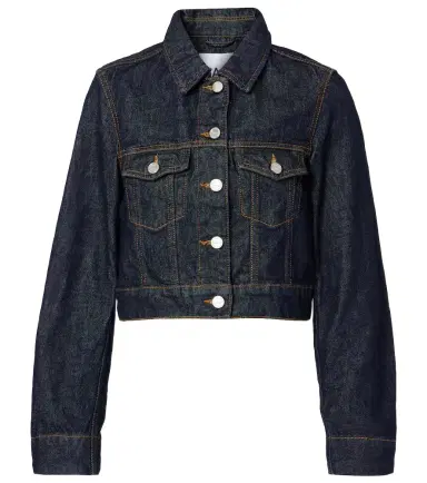 Ganni Cropped denim jacket | Thumbnail 1