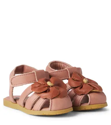 DONSJE Baby Thami floral-appliqué leather sandals | Thumbnail 1 DONSJE Baby Thami floral-appliqué leather sandals | Thumbnail 1