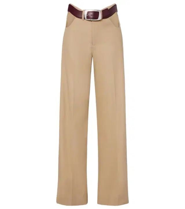 Jean Paul Gaultier Cutout cotton wide-leg pants