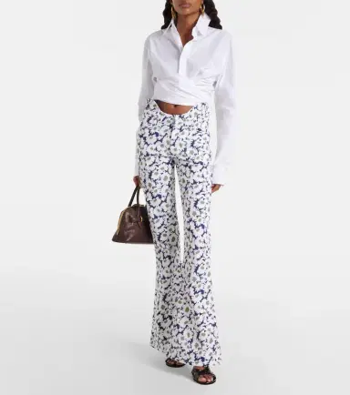 Jean Paul Gaultier Floral flared jeans | Thumbnail 3