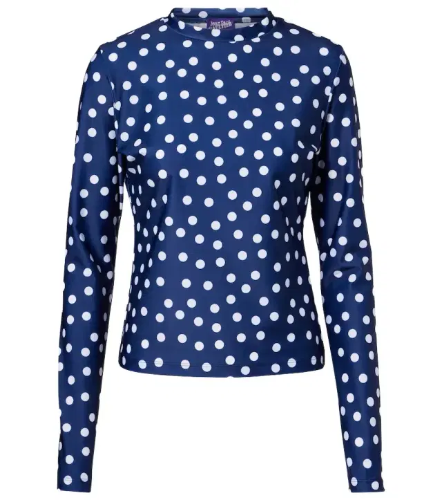 Jean Paul Gaultier Polka-dot jersey top