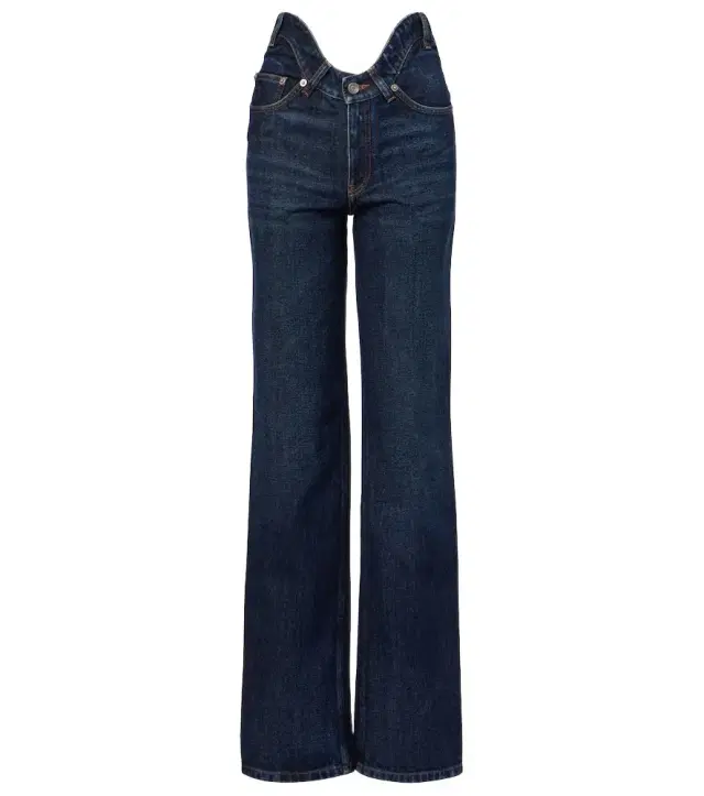 Jean Paul Gaultier Curved bootcut jeans