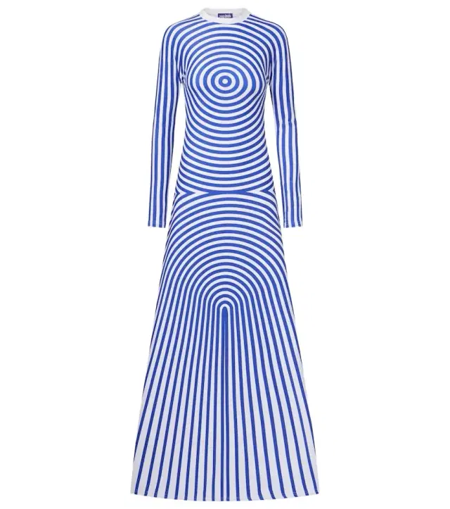 Jean Paul Gaultier Printed jersey maxi dress