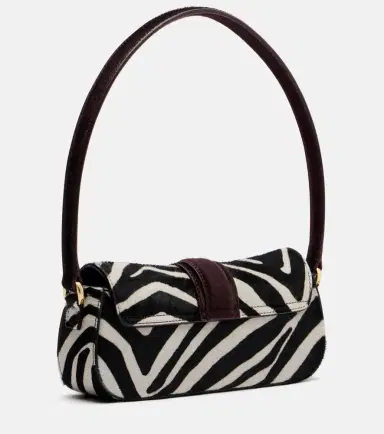 The New Arrivals Ilkyaz Ozel Zébrée.07 calf hair shoulder bag | Thumbnail 2