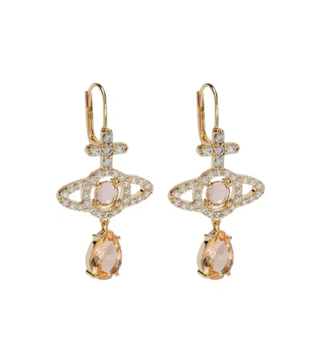 Vivienne Westwood Olympia embellished drop earrings
