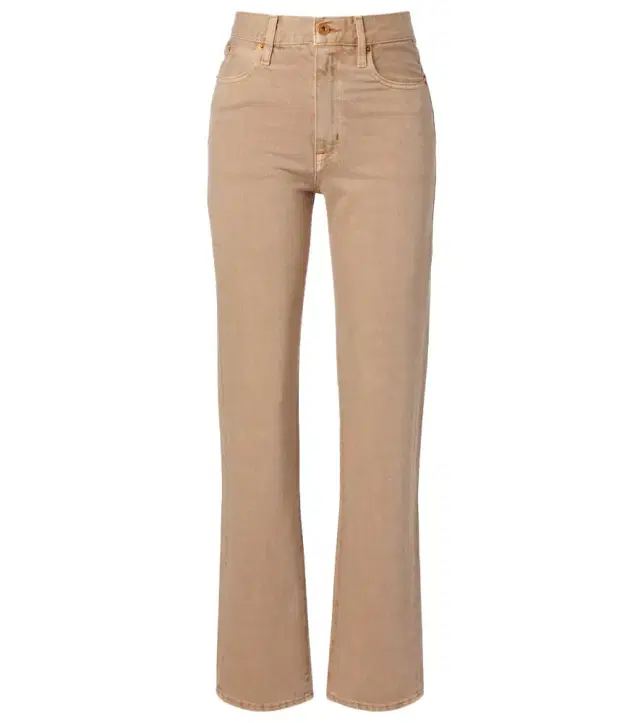 London high-rise straight jeans